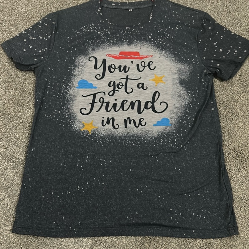 Toy Story themed tshirt. Used for son’s 2nd birthday. Worn once.